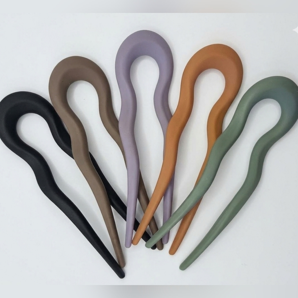 NEW Set Of 5 Wavy U Shaped Hairpin